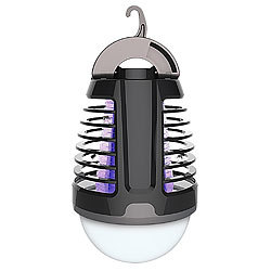 Exbuster 2in1-UV-Insektenvernichter und Camping-Laterne mit Akku, dimmbar, USB Exbuster UV-Insektenvernichter und LED-Camping-Laternen