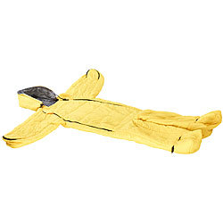 Semptec Urban Survival Technology Kinder-Schlafsack mit Armen und Beinen, Größe M, 160cm, gelb Semptec Urban Survival Technology