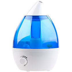 newgen medicals Ultraschall-Luftbefeuchter mit Aroma-Diffusor, 1,2-l-Tank, 150 ml/Std. newgen medicals Ultraschall-Luftbefeuchter mit Aroma-Diffusoren und LEDs