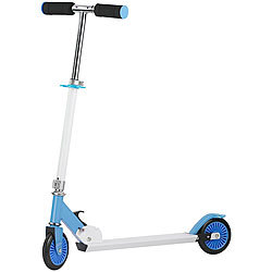PEARL Klappbarer City-Roller für Kinder, ultraleicht, max. 50 kg, blau PEARL Tretroller für Kinder