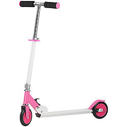 PEARL Klappbarer City-Roller für Kinder, ultraleicht, max. 50 kg, rosa PEARL Tretroller für Kinder