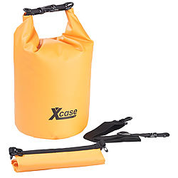 Xcase Wasserdichter Packsack, strapazierfähige Industrie-Plane, 10 l, orange Xcase