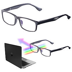 infactory Augenschonende Bildschirm-Brille mit Blaulicht-Filter, +1,0 Dioptrien infactory Bildschirm-Brillen mit Blaulicht-Filter