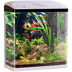 Sweetypet Nano-Aquarium-Komplett-Set mit LED-Beleuchtung, Pumpe und Filter, 25 l Sweetypet Aquarien-Komplettsets