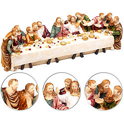 PEARL Deko-Abendmahlszene aus Polyresin, mit 13 handbemalten Figuren PEARL Das letzte Abendmahl aus Resin
