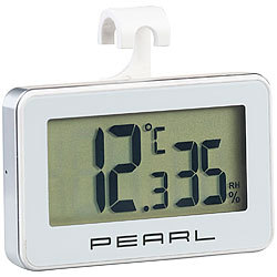 PEARL Digitales Kühlschrank-Thermometer und -Hygrometer mit Haken PEARL Digitales Kühlschrank-Thermometer und Hygrometer