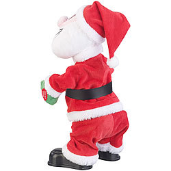 infactory Singender und twerkender Weihnachtsmann, 30 cm infactory Singende und twerkende Weihnachtsmänner