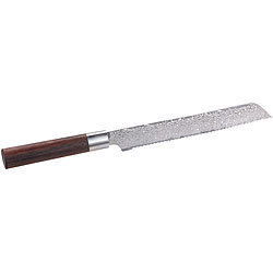 TokioKitchenWare Handgefertigtes Marken-Damast-Brotmesser mit 20-cm-Klinge TokioKitchenWare Damast-Küchenmesser