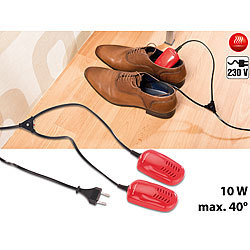 PEARL Elektrischer Schuhtrockner mit 2 Trocken-Modulen, 10 Watt, bis 40 °C PEARL Schuhtrockner