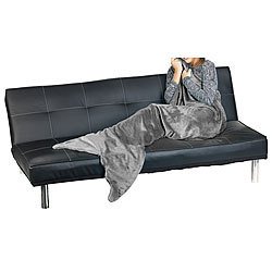 Wilson Gabor Weiche Meerjungfrau-Decke mit Flosse für Erwachsene, 180 x 70 cm, grau Wilson Gabor Meerjungfrau-Decken