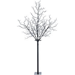 Lunartec LED-Deko-Baum mit 600 beleuchteten Blüten, 250 cm, für innen & außen Lunartec Große LED-Bäume für innen und außen
