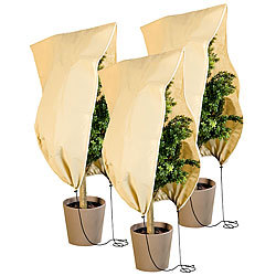 Royal Gardineer 3er-Set Pflanzenabdeckungen als Winterschutz, 100x80cm, 80 g/m² Royal Gardineer Kübelpflanzensäcke