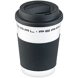 PEARL Coffee-to-go-Becher mit Deckel, 350 ml, doppelwandig, BPA-frei PEARL Doppelwandige Coffee-to-go-Becher 