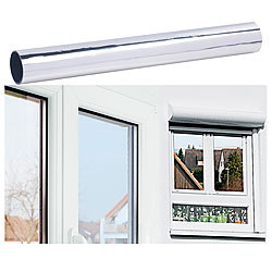 infactory Selbsthaftende Isolier-Spiegelfolie mit Sicht-/UV-Schutz, 40 x 200 cm infactory Fenster-Isolier-, UV- & Sichtschutz-Spiegelfolien