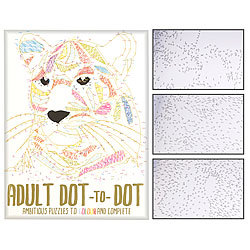infactory Malbuch für Erwachsene "Dot-to-Dot", 32 Punkt-Motive über 500 Punkte infactory Malbücher für Erwachsene "Malen nach Zahlen"