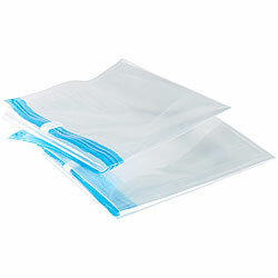 PEARL 2er-Set Vakuum-Beutel zum Einrollen, Größe 40 x 60 cm PEARL Vakuum-Kleiderbeutel (Kompression durch aufrollen)