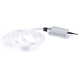 Lunartec Farbwechselnder Glasfaser-RGB-LED-Sternenhimmel mit 100 Lichtfasern Lunartec LED Glasfaser Sternenhimmel