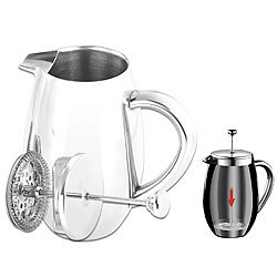 Rosenstein & Söhne Thermo-Kaffeebereiter, French-Press, Edelstahl, doppelwandig, 350 ml Rosenstein & Söhne Thermo-Kaffeepressen