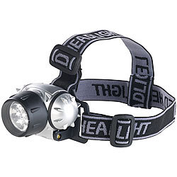 Lunartec LED-Stirnlampe mit 7 LEDs und 3 Helligkeitsstufen, 30 Lumen, 0,3 Watt Lunartec Stirnlampen