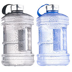 Speeron Auslaufsichere Trinkflasche mit Tragegriff, 2,3 l, BPA-frei, 2er-Set Speeron