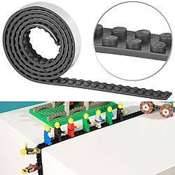 infactory Selbstklebendes Spielbaustein-Tape für gängige Systeme, 1 m, schwarz infactory Spielbaustein-Tapes