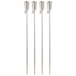 Carlo Milano Edelstahl-Gartenfackel "Amor", rostfrei, 280 ml,110 cm, 4er-Set Carlo Milano Edelstahl Gartenfackeln