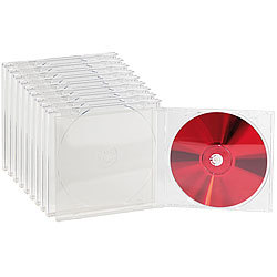 PEARL CD Jewel Boxen im 10er-Set, klares Tray PEARL
