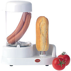 Rosenstein & Söhne Hotdog-Maker mit beheizbarer Stange aus rostfreiem Edelstahl, 350 Watt Rosenstein & Söhne Hotdog-Maker
