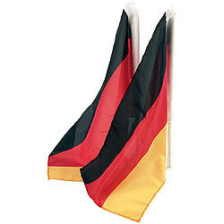 PEARL Fanartikel: 6-teiliges Sport-Fan-Set Deutschland zur Kfz-Dekoration  (Fanpakete Deutschland)