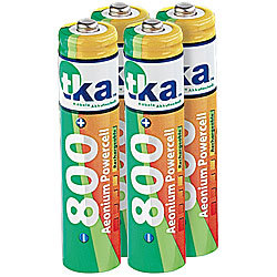 tka Köbele Akkutechnik 800 mAh Hybrid-Akku AAA Micro "Aeonium-Powercell" 4er-Set tka Köbele Akkutechnik NiMH-Akkus Micro (AAA)