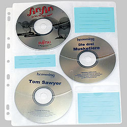 General Office CD/DVD Ringbucheinlagen 2 x 3 für 60 CD/DVD General Office