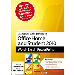 FRANZIS Das gro&szlig;e Franzis-Handbuch Office Home and Student 2010 FRANZIS Buch: MS Office (PC-Software)