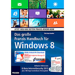 FRANZIS Das gro&szlig;e Franzis Handbuch f&uuml;r Windows 8 inkl. PARAGON-Software FRANZIS Computer (B&uuml;cher)