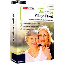 FRANZIS Das gro&szlig;e Pflege-Paket: Vorlagen und Vertr&auml;ge f&uuml;r die Eltern-Pflege FRANZIS Dokumentvorlagen (PC-Software)