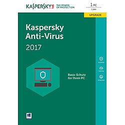 Kaspersky Anti-Virus 2017 Upgrade (Product-Key-Karte) Kaspersky Antivirus (PC-Software)
