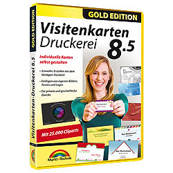 Markt + Technik Visitenkarten-Druckerei 8.5 Gold Edition Markt + Technik