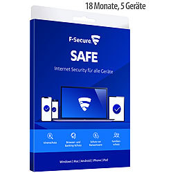F-Secure SAFE Internet Security,  5 Geräte, 12 Monate + 6 Monate gratis F-Secure