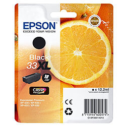 Epson Original Tintenpatrone 33XL T3351, black Epson
