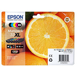 Epson Original Tintenpatronen Multipack 33XL T3357, BK/C/M/Y/PBK Epson