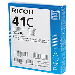Ricoh Original Tintenpatrone GC41, cyan 