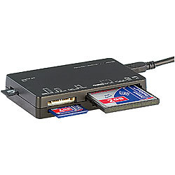 Xystec Externer 6in1 Mini-Card-Reader & -Writer, USB 2.0 Xystec Multi-Card-Reader