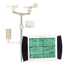FreeTec Touchscreen-Wetterstation mit PC-Anschluss  & Au&szlig;enstation FreeTec PC-Wetterstationen