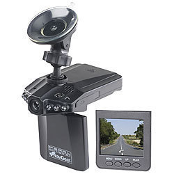 NavGear Auto-DVR-Kamera MDV-2250.IR mit LCD-Display & Bewegungserkennung NavGear Dashcams mit G-Sensor