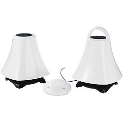 auvisio Zwei aktive Outdoor-Funk-Stereo-Lautsprecher "LSX-244.XL", 20 Watt auvisio Funk-Lautsprecher