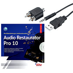 Q-Sonic Audio-Digitalisierer & MP3-Recorder mit Restaurator-Software Q-Sonic