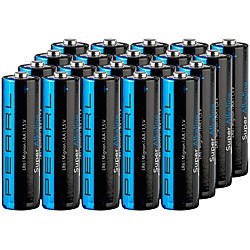 PEARL Super-Alkaline-Batterien Mignon 1,5V Typ AA, 20 Stück PEARL