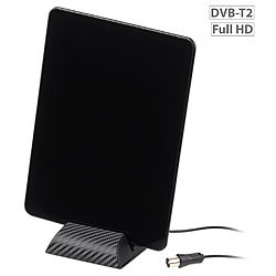 auvisio Aktive DVB-T2-Antenne, Full-HD-Empfang (H.265/HEVC), 44 dB, LTE-Filter auvisio Aktive DVB-T/T2-Antennen