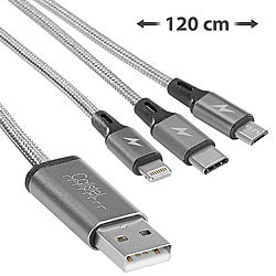 Lighting Berner Neu Orginal  367172 Typ C USB Multi Ladekabel 3 in 1 Micro-USB 
