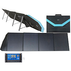 revolt Mobiles, faltbares Solarpanel, 4 Solarzellen, 200 W & Solar-Laderegler revolt