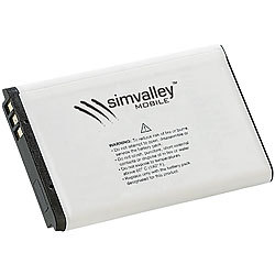 simvalley MOBILE Reserve-Akku für RX-901 & RX-902 simvalley MOBILE Scheckkartenhandys